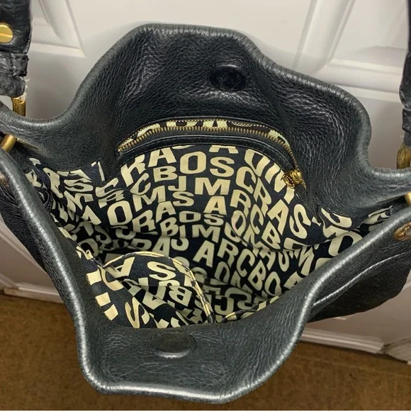 Marc by Marc Jacobs Pebbled Leather Top Handle Bag Classic Q Hillier Hobo $390.0 - Picture 10 of 12